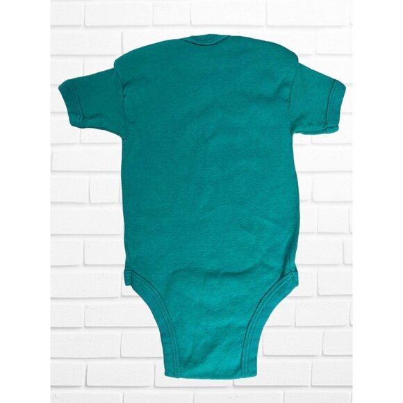 Vintage Spencer's One Piece Baby Sz 3-6M Who Needs Lotto I Got Grandma Blue Teal - Picture 7 of 7